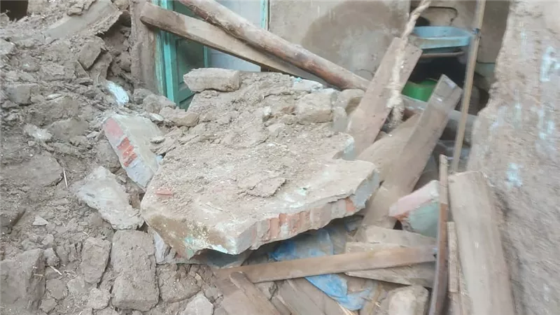 انهيار منزل بسبب الطقس السيئ وتحرك فوري للجهات التنفيذية بالمنوفية