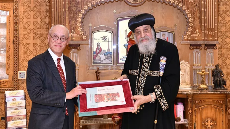 البابا تواضروس الثاني يستقبل سفيري اليابان والأرجنتين بالقاهرة 