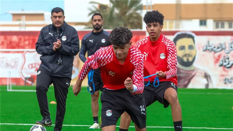 تدريبات استشفائية لمنتخب الناشئين بعد الفوز على تونس