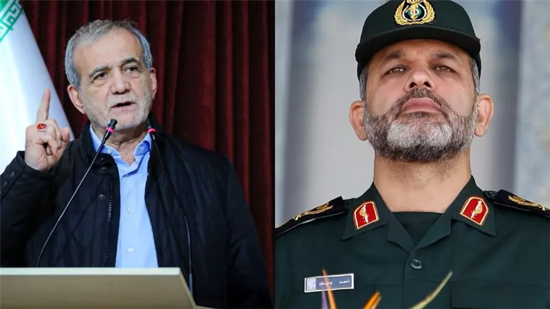 إعلام إيراني معارض: حالة من القطيعة بين مسعود بزشكيان وقائد الحرس الثوري 
