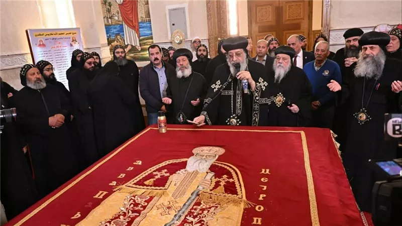 البابا تواضروس يزور دير القديس مكاريوس السكندري في ذكرى نياحة الأنبا باخوميوس
