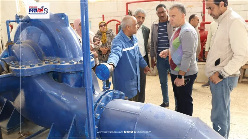 رئيس مياه الفيوم يتفقد محطة العزب القديمة ويشدد على الجودة وسلامة التشغيل