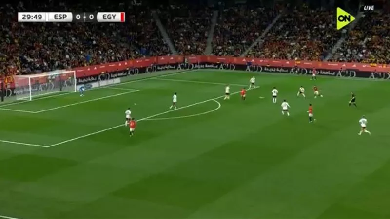 أهداف وملخص مباراة مصر وإسبانيا الشوط الأول في وديات 2026