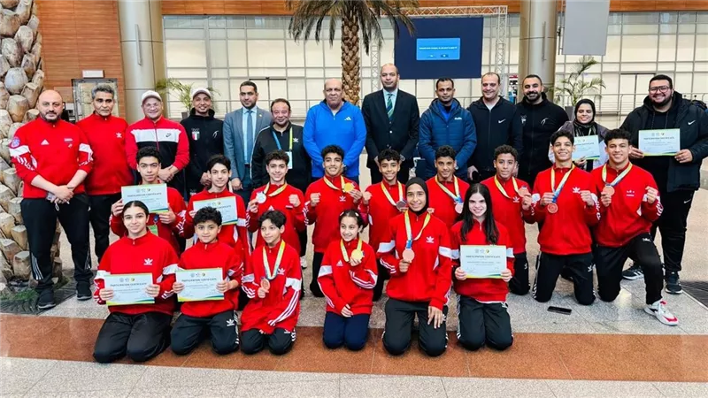 وزارة الشباب والرياضة تستقبل منتخب الووشو كونغ بعد الانجاز العالمي في الصين 