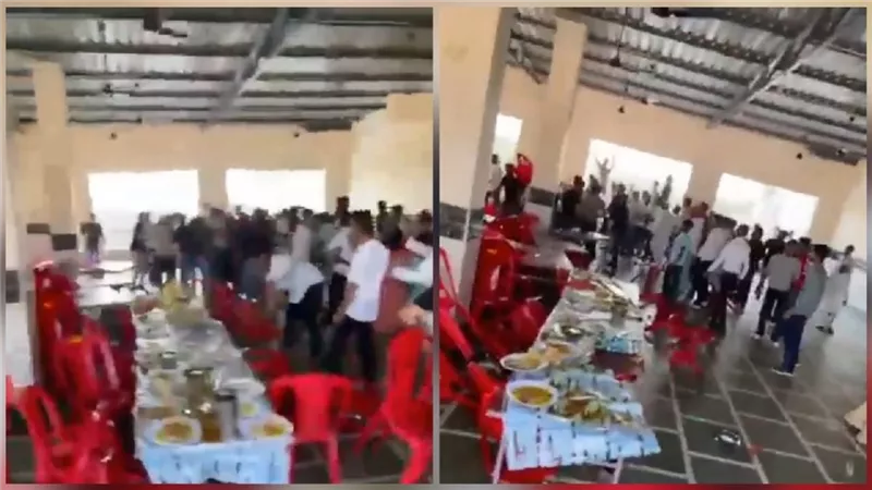  بسبب الطعام.. فوضى ومشاجرة عنيفة في حفل زفاف في الهند