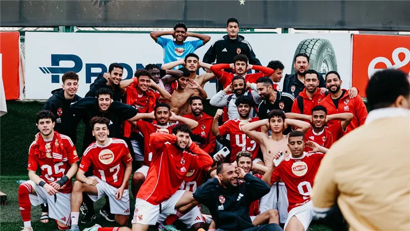 مؤمن زكريا عريس الاحتفالية.. الأهلي بطلا لدوري الجمهورية