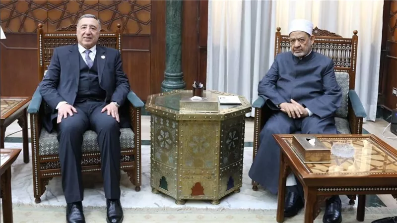 رئيس المحكمة الدستورية العليا يطمئن على الحالة الصحية لشيخ الأزهر