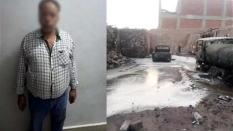 ماس كهربائي يكشف تجارة السوق السوداء في أسوان... احتراق سيارتين وضبط المتهم 