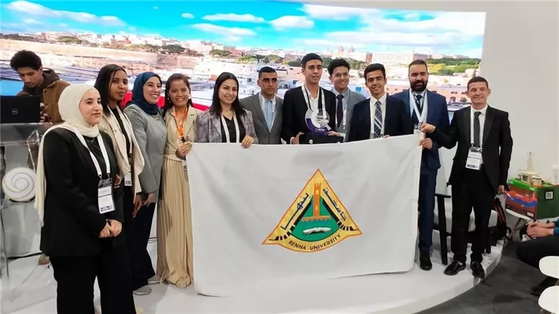 طلاب علوم بنها يفوزون بالمركز الثاني فى مؤتمر ومعرض