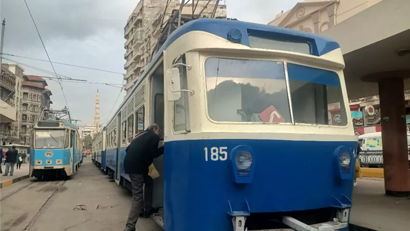 الرحلة الأخير.. بدء الإيقاف النهائي لترام الرمل في محافظة الإسكندرية 