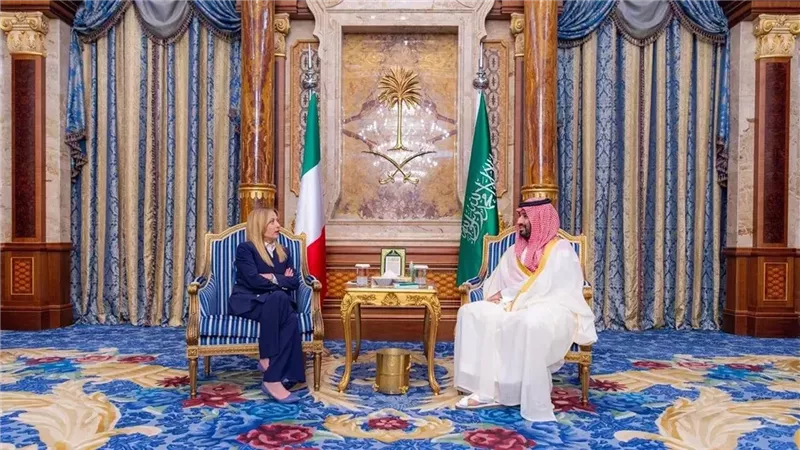 أول زيارة أوروبية منذ حرب إيران.. ولي العهد السعودي يستقبل رئيسة وزراء إيطاليا