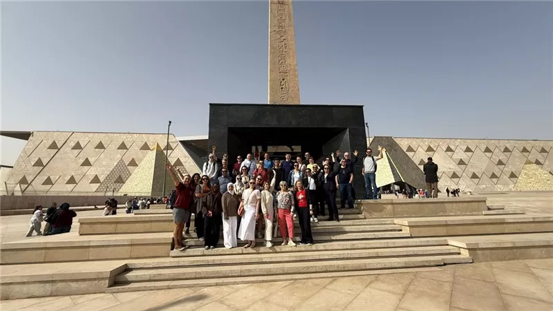 وفود كأس العالم للجمباز الفني في زيارة استثنائية للمتحف المصري الكبير