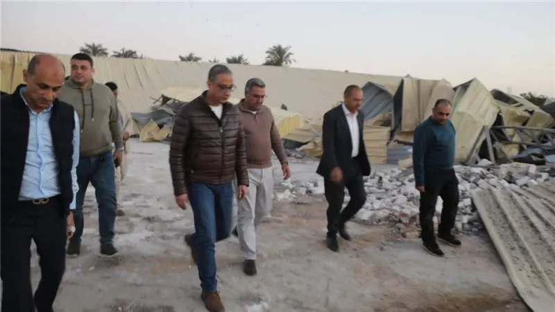 محافظة الجيزة تُزيل أكبر تعدي على الأراضي الزراعية بأبو النمرس