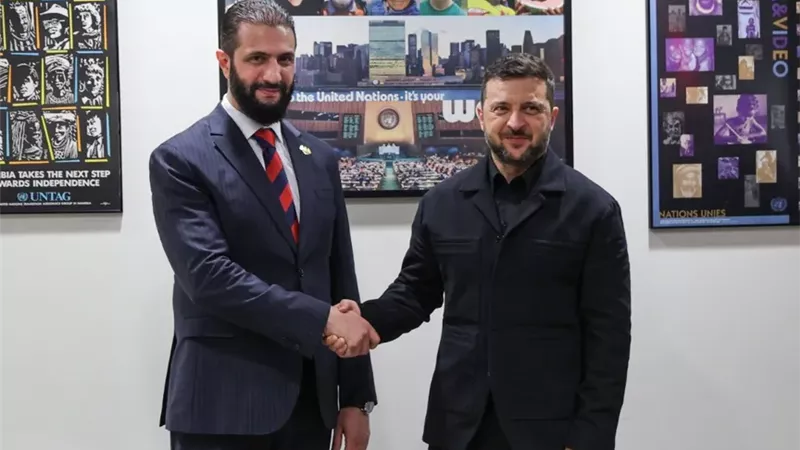 زيلينسكي يصل سوريا لإجراء مباحثات مع الرئيس أحمد الشرع