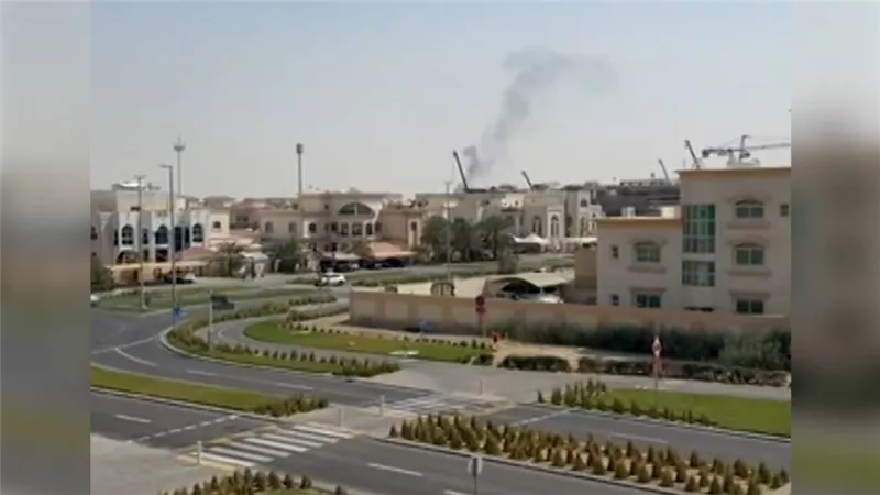 سقوط شظايا على شركة 