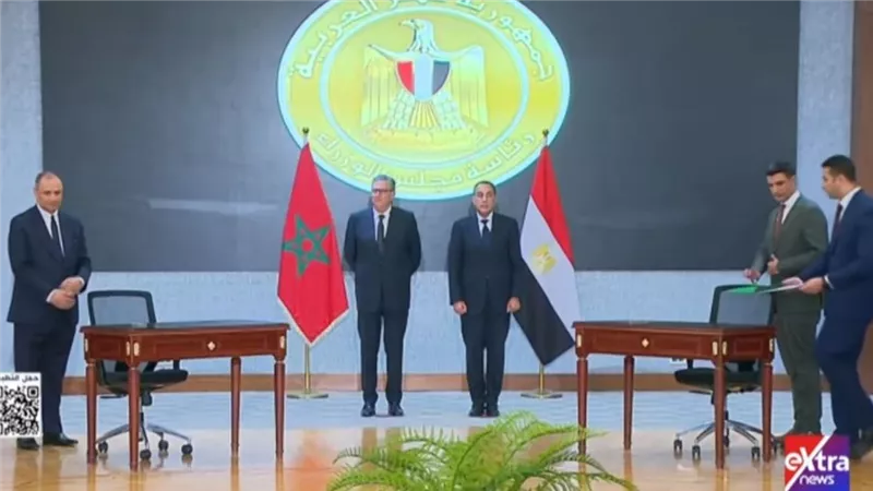 رئيسا وزراء مصر والمغرب يشهدان توقيع عدد من وثائق التعاون بين البلدين|بث مباشر
