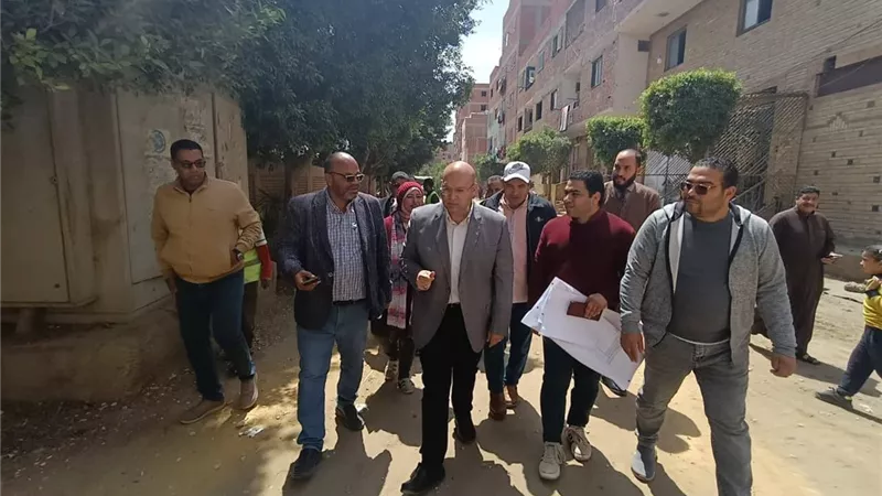 الجيزة تبدأ تطوير منظومة الصرف الصحي بعزبة العسيلي وبرك الخيام