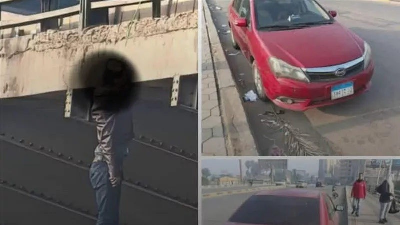 شاب ينهى حياته بسور كوبرى المظلات بشبرا الخيمة في القليوبية 