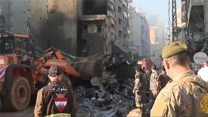  مشاهد ترصد آثار القصف الإسرائيلي على المناطق المدنية في العاصمة بيروت