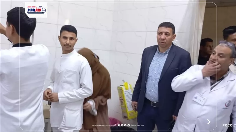 رئيس مدينة المنيا يتفقد الحالة الصحية لمصابي انقلاب أتوبيس الصحراوي الشرقي 