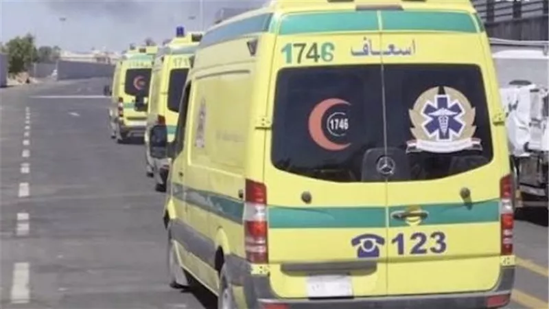 إصابة شخص ببتر فى يده أثناء استخدام دراسة القش بالدقهلية