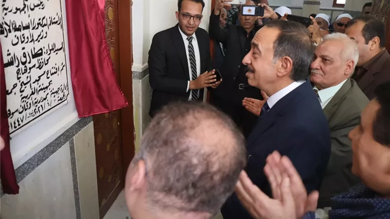 بالتزامن مع الاحتفال بالعيد القومي.. محافظ سوهاج يفتتح مسجد الشيخ جمعة بجهينة 