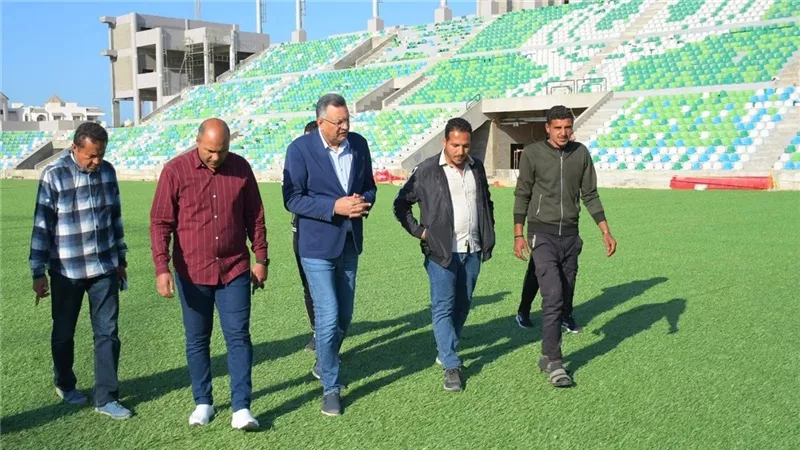 جولة تفقدية لـ الحسيني أبو قمر باستاد المصري البورسعيدي