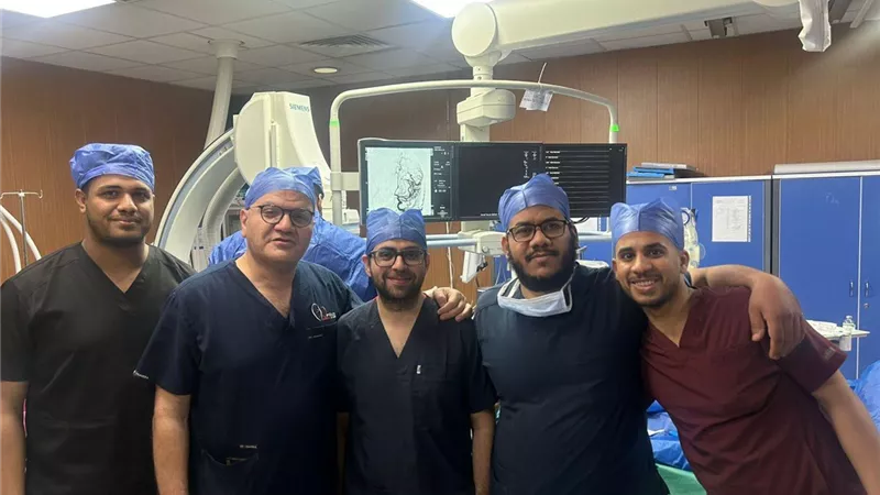 الرعاية الصحية: نجاح إجراء أول حالة سحب جلطة حادة بالمخ بمستشفى طيبة 