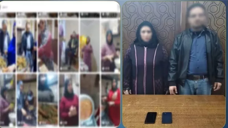القبض على التيك توكر أم حنين وزوجها لنشرهما فيديوهات خادشة