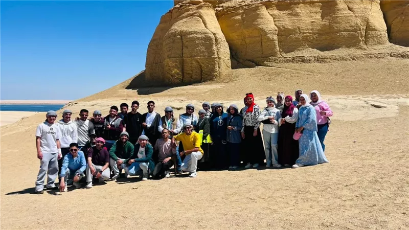 دراسة ميدانية لطلاب بنى سويف لدراسة الخصائص الجيومورفولوجية لمنخفض الفيوم