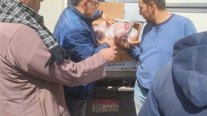 صكوك الإطعام تدعم الأسر الأولى بالرعاية.. توزيع 4 أطنان لحوم بالغربية