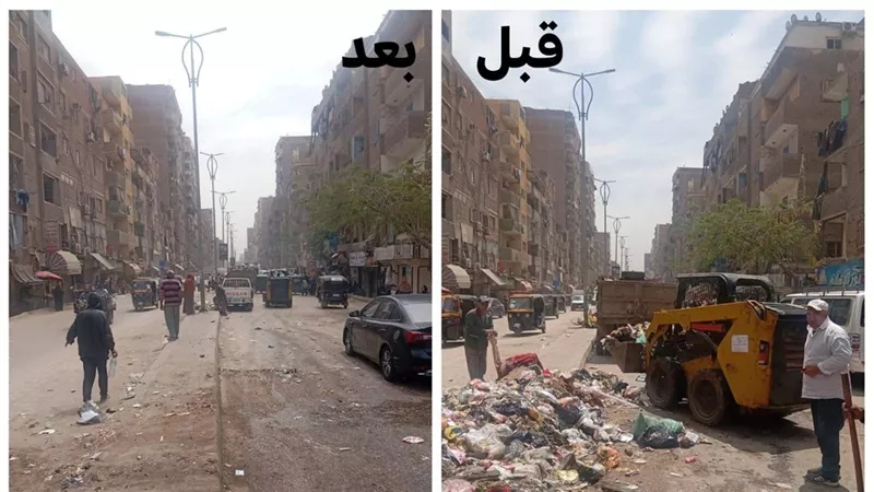 محافظ الجيزة يتفقد أعمال النظافة والطرق بالعمرانية والطالبية والهرم