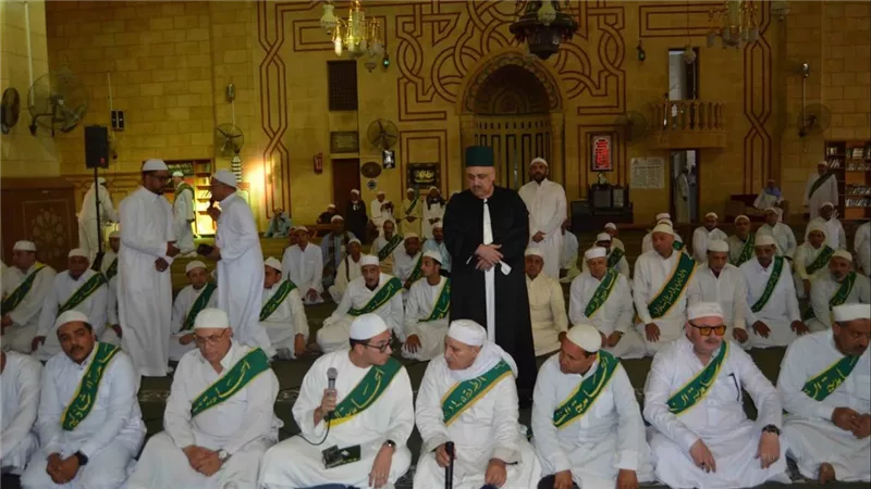 الحامدية الشاذلية أول المحتفلين بمولد سيدي أبي الحسن الشاذلي (صور)