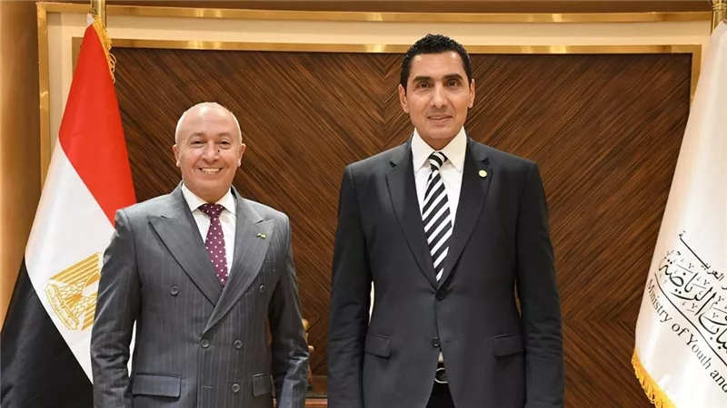 وزير الشباب والرياضة يستقبل ممدوح الششتاوي لبحث خطط تطوير السياحة الرياضية