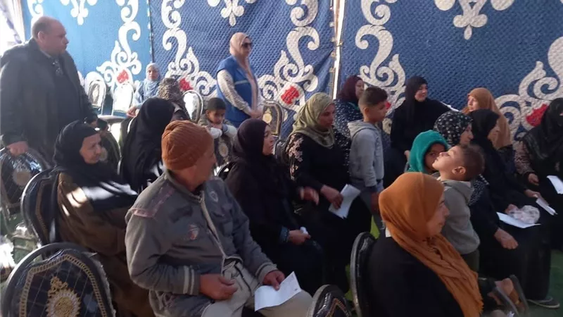 قافلة طبية لحياة كريمة وجامعة الزقازيق تخدم 823 مواطنا