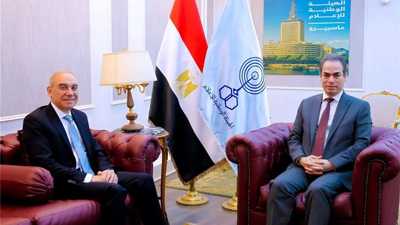 تعزيز التعاون.. رئيس الوطنية للإعلام يلتقي رئيس الهيئة العامة للاستعلامات
