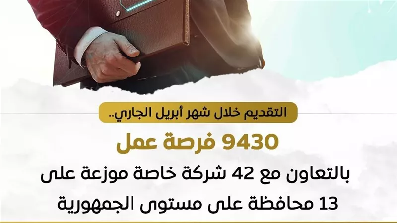 وزارة العمل تعلن عن وظائف شاغرة بـ42 شركة بالقطاع الخاص  