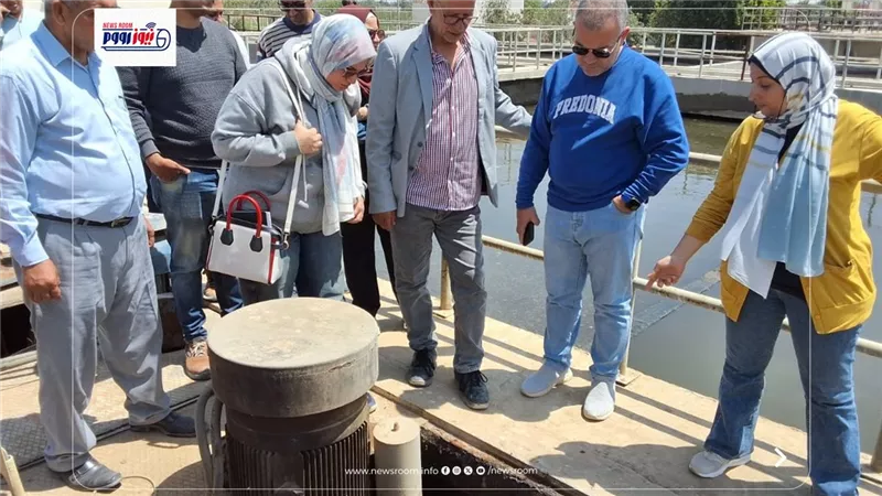 رئيس مياه الفيوم يتفقد محطات معالجة مياه الصرف الصحي بمركز إطسا
