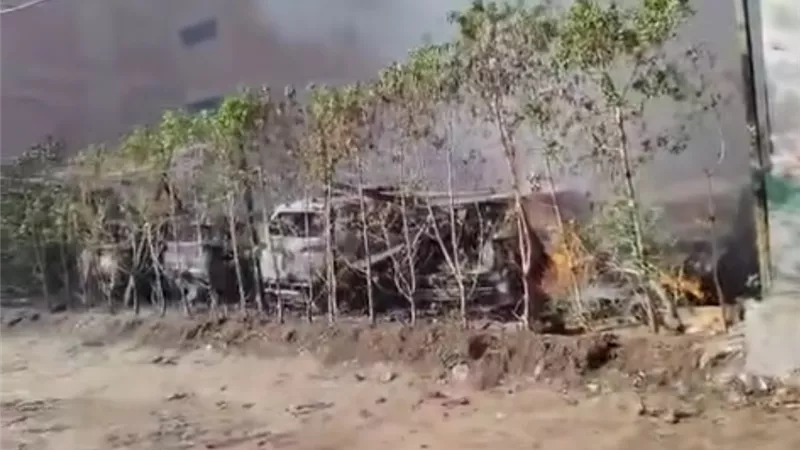 شهود على حريق الغشام .. تسبب فيه لاجئين من جنسيات اخرى بسبب مشاجرة مع عامل