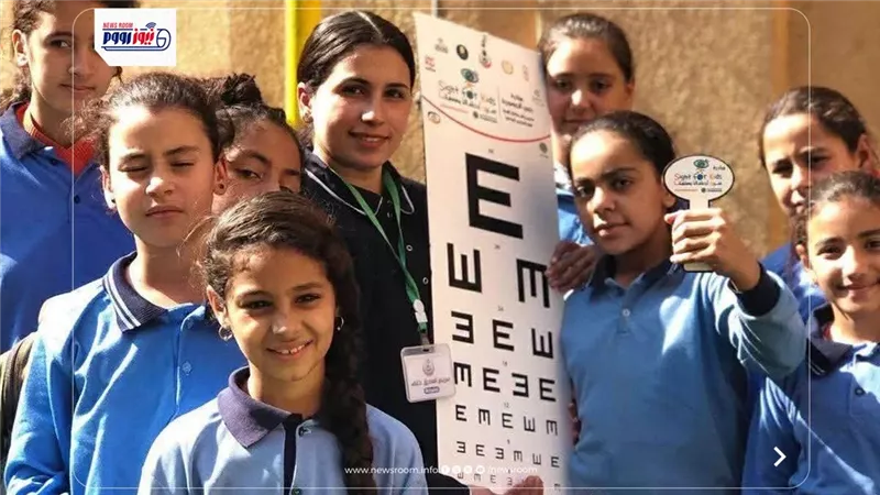 عيون أطفالنا مستقبلنا.. فحص 667 ألف طالب ابتدائي ضمن  100 مليون صحة بالمنيا