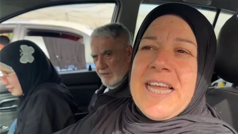 «ما بنخاف إلا من الله».. نازحة لبنانية تتحدى الحرب وتعلن التمسك بالأرض