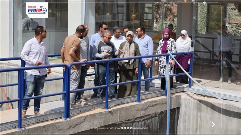 رئيس مياه الفيوم يتابع الأعمال النهائية لإنشاء محطة مياه قحافة المطورة 