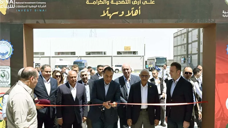 رئيس الوزراء يفتتح مصنع سيناء الوطنية للصناعات البلاستيكية ببئر العبد