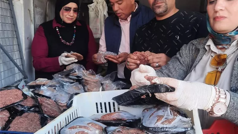 ضبط 150ك لحوم غير صالحة في حملة رقابية مكثفة على أسواق  السويس