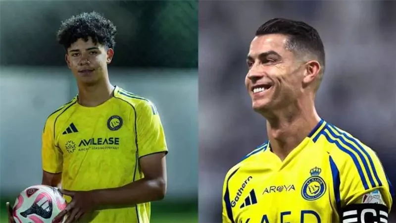 رونالدو وجونيور.. حلم الأبن وإصرار الأب يتحول إلى واقع في السعودية