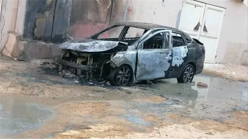 مريض نفسى يشعل النيران بسيارتين ملاكى فى منطقة العجوزة