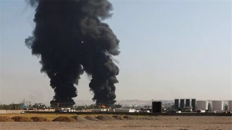 ‏إعلام عراقي: حريق في مصفاة للنفط في أربيل بإقليم كردستان