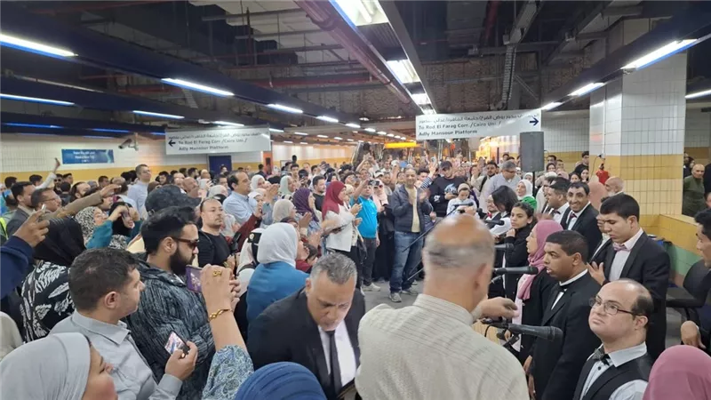 عروض وزارة الثقافة تتألق مع ذوى الهمم في محطة مترو جمال عبد الناصر 