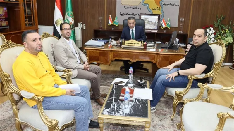 محافظ المنوفية يلتقي رئيس الجهاز التنفيذي لمياه الشرب والصرف الصحي الجديد