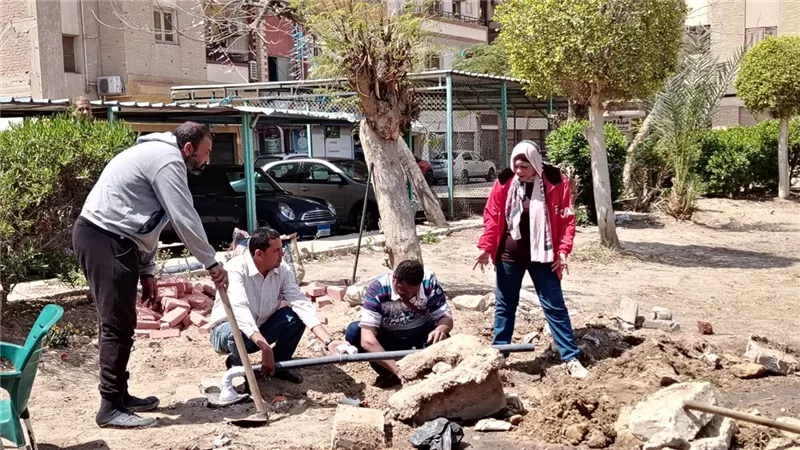جهاز التطوير والتجميل يواصل رفع كفاءة وتجميل حدائق وشوارع الإسماعيلية